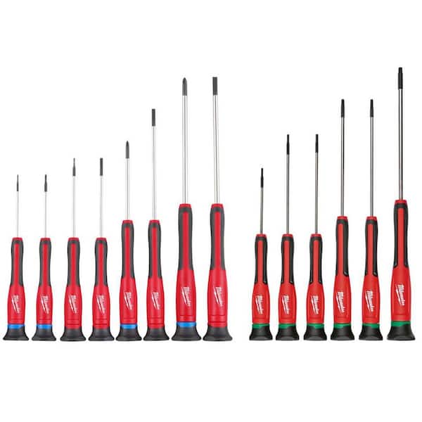 Precision Phillips-Slotted Screwdriver Set with Torx Precision Screwdriver Set (14-Piece)