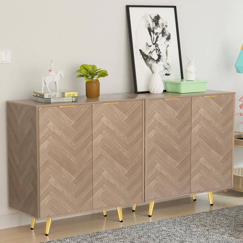 Buy Natural Oak Accent Storage FreeStanding with 2Doors