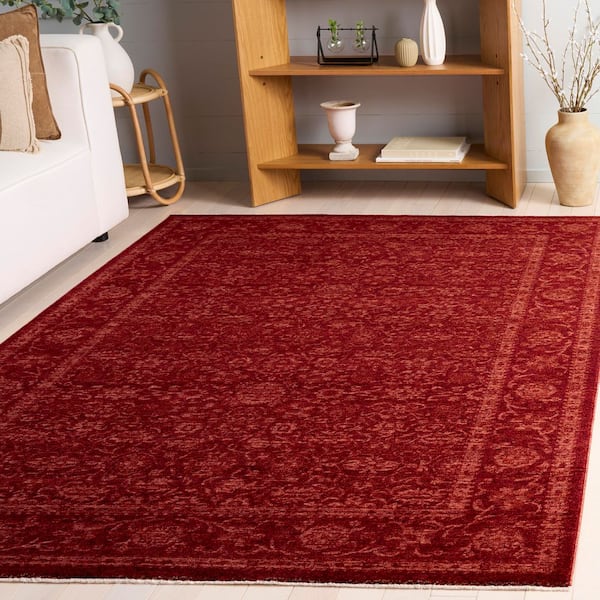 Vintage Overdye 5 ft. x 8 ft. Red Vintage Luxe Area Rug