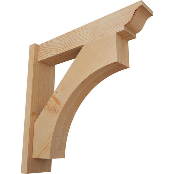 Ekena Millwork 6 in. x 24 in. x 24 in. Westlake Traditional Smooth Douglas Fir Outlooker