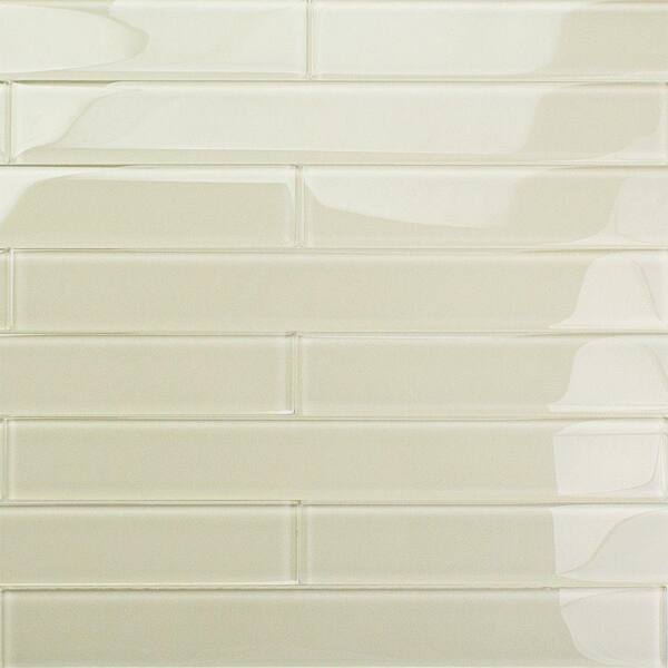 Ivy Hill Tile Contempo Vista Polished Sand Beach Glass Subway Wall Tile - 2 in. x 8 in. Tile Sample