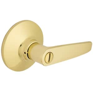 Olympic Polished Brass Bed and Bath Door Handle