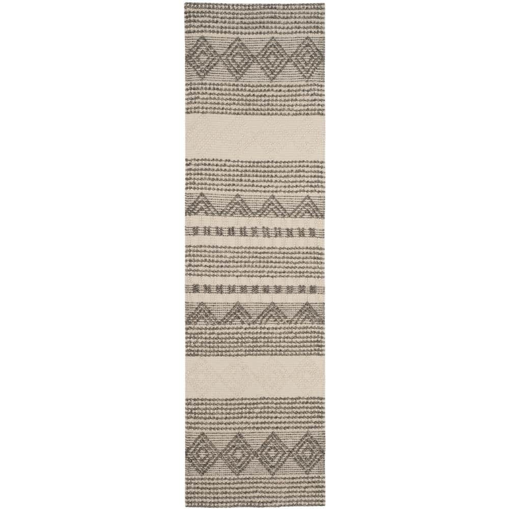 Natura Gray/Ivory 2 ft. x 20 ft. Geometric Runner Rug price history on PriceWatchPro
