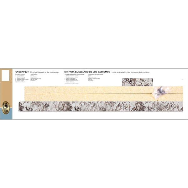Hampton Bay Hampton Bay Bianco Antico Endcap Kit for Laminate Countertop with Eased Edge and Loose Backsplash
