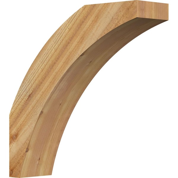 Ekena Millwork 6"W x 22"D x 22"H Thorton Rough Sawn Knee Brace, Western Red Cedar