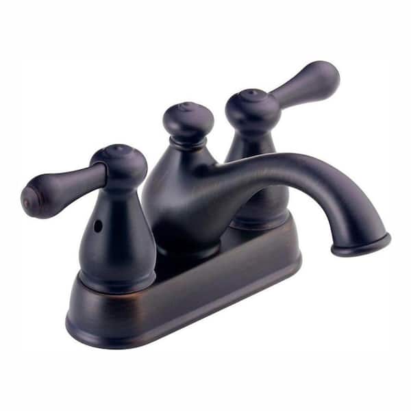 Delta Leland 4 in. Centerset 2-Handle Bathroom Faucet in Venetian Bronze