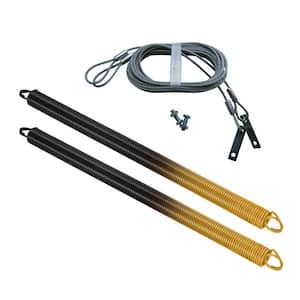 180 lbs. Gold or Orange Garage Door Extension Spring with Safety Cables (2-Pack)