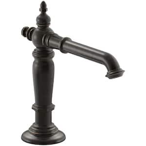 Artifacts 6.625 in. Bathroom Sink Spout with Column Design in Oil-Rubbed Bronze