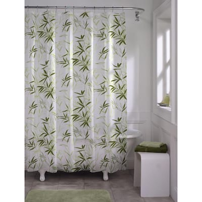 70 in. x 72 in. Zen Garden PEVA Waterproof Shower Curtain