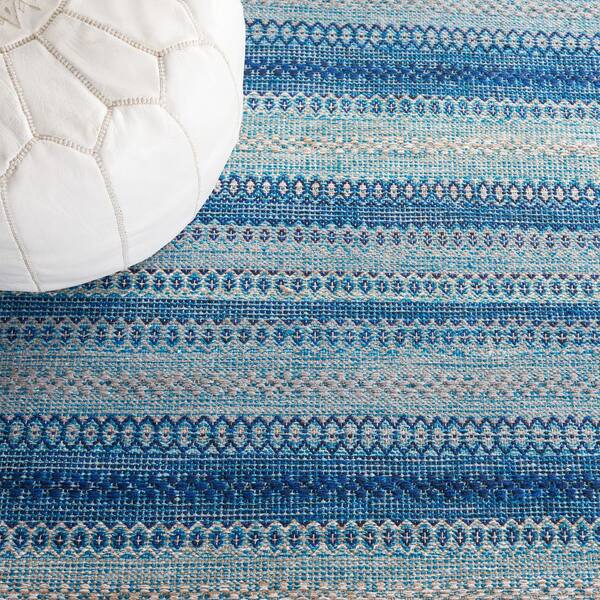 t*a様 372　GAN KILIM RODAS BLUE RUG　170×24 GAN | Kilim Blue Parquet Tetragon Rug