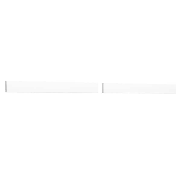 Wyndham Collection 60 in. Cultured Marble Backsplash in White