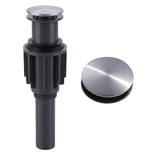 Drain Assembly Stopper without Overflow in Brushed Nickel