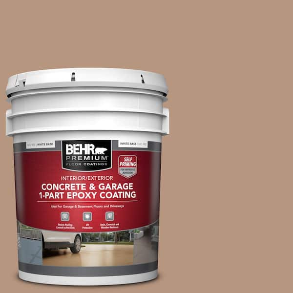5 gal. #S220-4 Potters Clay Self-Priming 1-Part Epoxy Satin Interior/Exterior Concrete and Garage Floor Paint