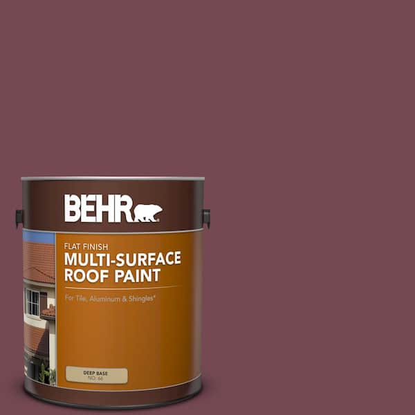 1 gal. #PPU2-20 Oxblood Flat Multi-Surface Exterior Roof Paint