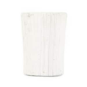 Distressed White Small Decorative Vase