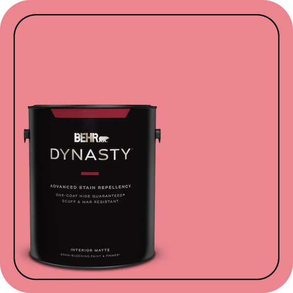 BEHR DYNASTY 1 gal. #130B-5 Bridesmaid Matte Interior Stain-Blocking Paint & Primer