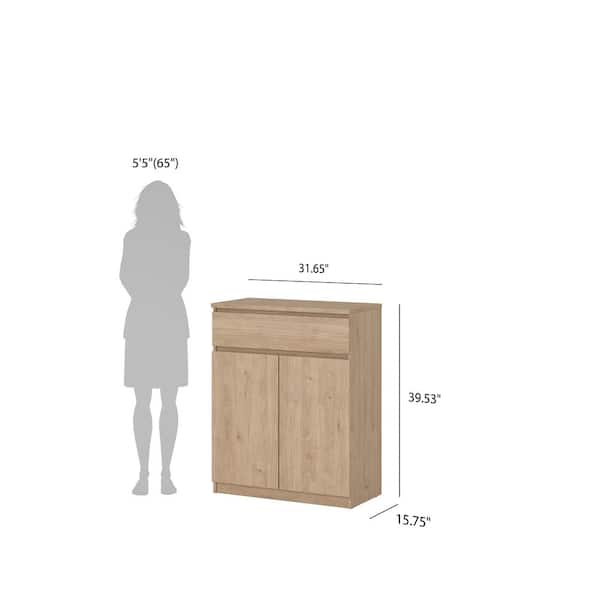 Tvilum Scottsdale Jackson Hickory MDF Buffet with 1-Drawer
