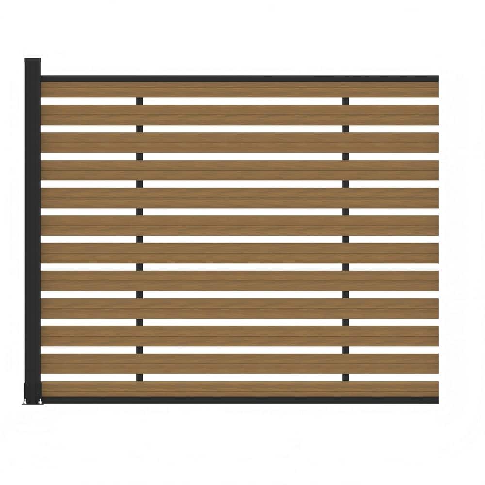 Low Maintenance 4.9 ft. H x 6 ft. W Waterproof Brown Composite Fence Panel Kit with One Post price history on PriceWatchPro