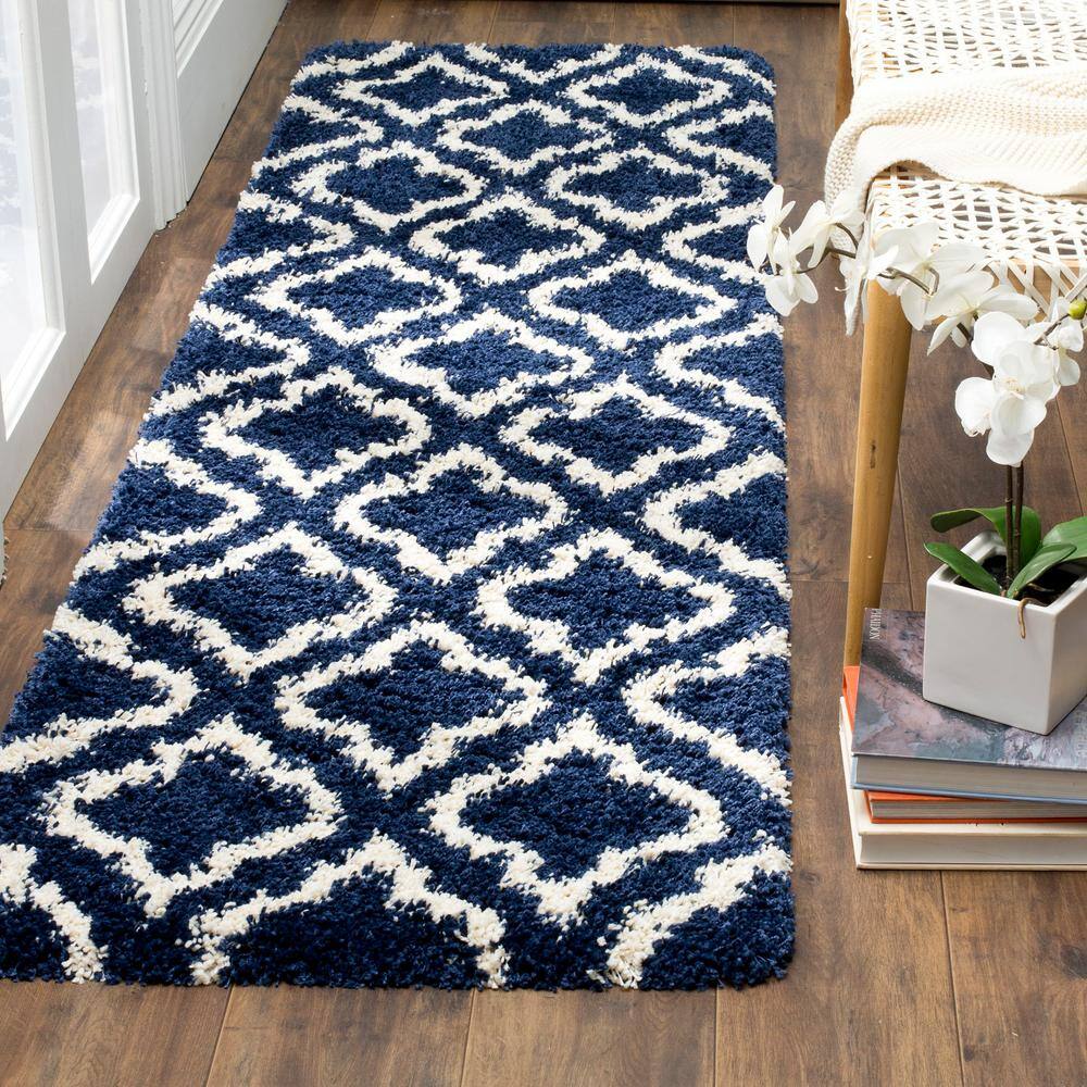 Hudson 2 X 12 Navy/Ivory Geometric Runner Rug price history on PriceWatchPro