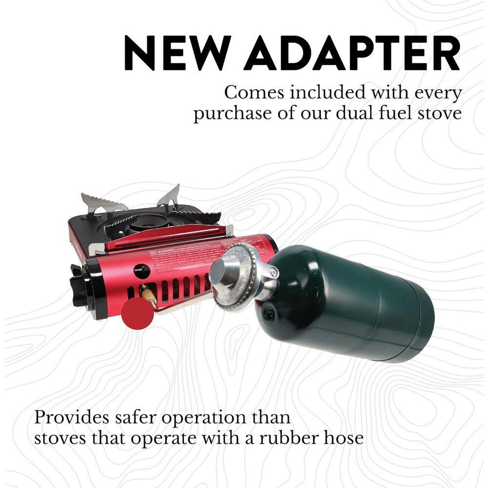 Red Portable Single Burner Gas Stove with Piezo Ignition