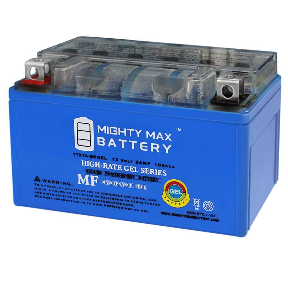 MIGHTY MAX BATTERY YTX7A-BS GEL Battery Replacement for