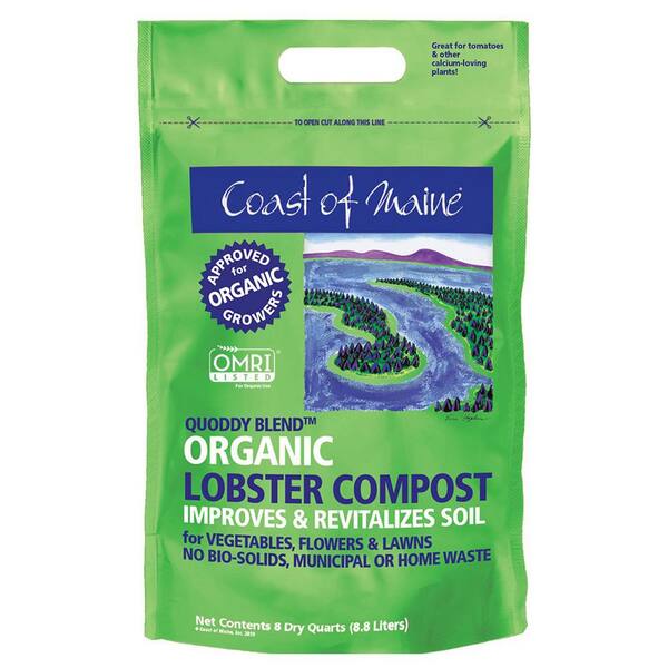 Coast of Maine 8 Qt. Quoddy Blend Lobster Compost Plant Soil (2-Pack)