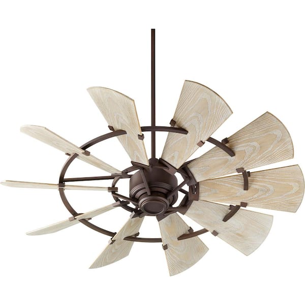 Quorum INTERNATIONAL Windmill 52 in. Indoor/Outdoor Oiled Bronze ...