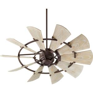 Windmill 52 in. Indoor/Outdoor Oiled Bronze Ceiling Fan with Wall Control