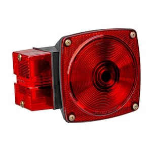 80 in. Over and Under Submersible 8-Function Roadside Red Rear Trailer Light