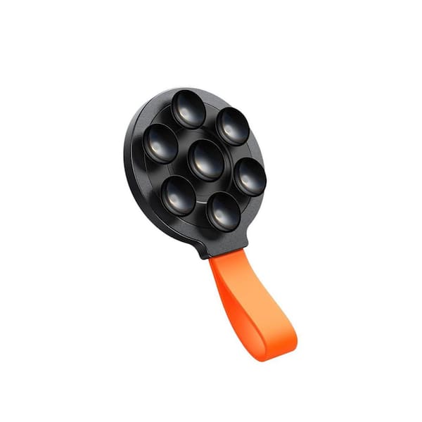 phyfalip Universal Portable Silicone Magnetic Suction Cup Case Grip Stand Holder in Black