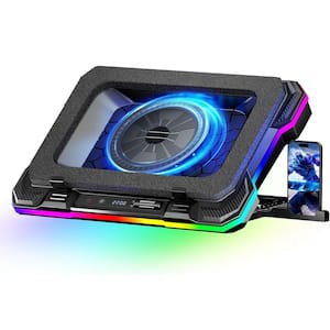 Laptop Cooling Stand with 5.5 in. External Cooling Fan with 8 Height Stands and 4 USB Ports