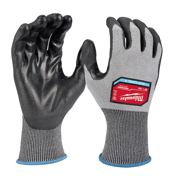 Milwaukee Medium High Dexterity Cut 2 Resistant Polyurethane Dipped Work Gloves (12-Pack)