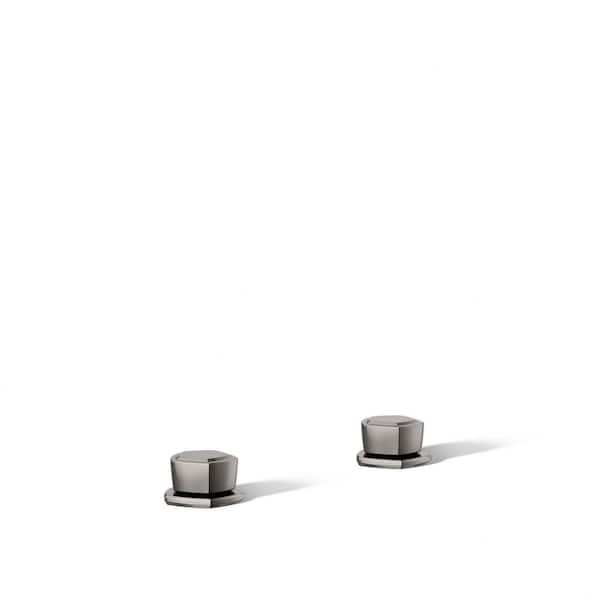 KOHLER Occasion Knob Bathroom Sink Faucet Handles in Vibrant Titanium 27010-9-TT - The Home Depot