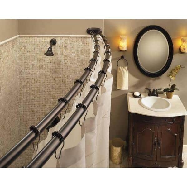 Details about   MOEN Shower Curtain Rings in Old World Bronze 12-Pack SR2201OWB 