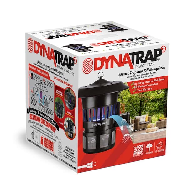1/2 Acre Coverage Black DynaTrap DT1100 Insect Trap Optional Wall Mount 