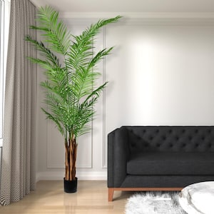 8 ft. Artificial Potted Giant Areca Palm Tree
