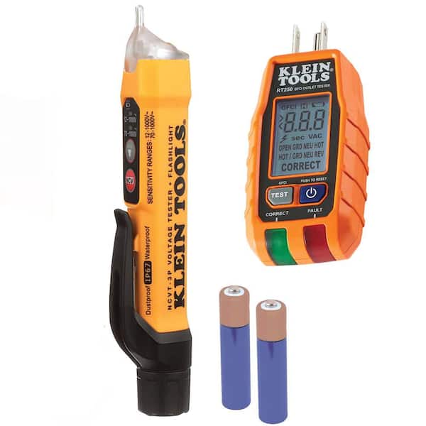 Klein Tools Outlet Repair Kit with GFCI Tester, Voltage Tester & Wire  Stripper, 3-Piece