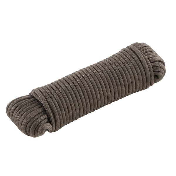 Everbilt 1/8 in. x 50 ft. Premium Nylon Paracord, Grey 72422 - The Home  Depot
