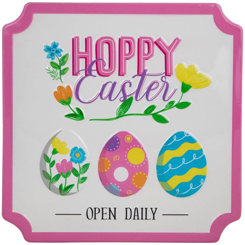 Hoppy Easter Open Daily Metal Wall Sign-9.75 in. price history on PriceWatchPro