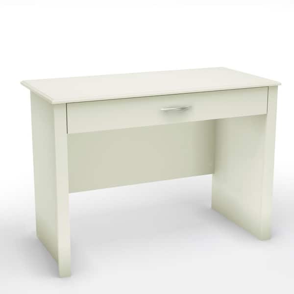 South Shore 42 in. Pure White Rectangular 1 -Drawer Computer Desk with Keyboard Tray