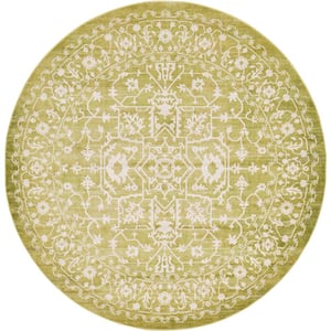 New Classical Olympia Light Green 8' 0 x 8' 0 Round Rug