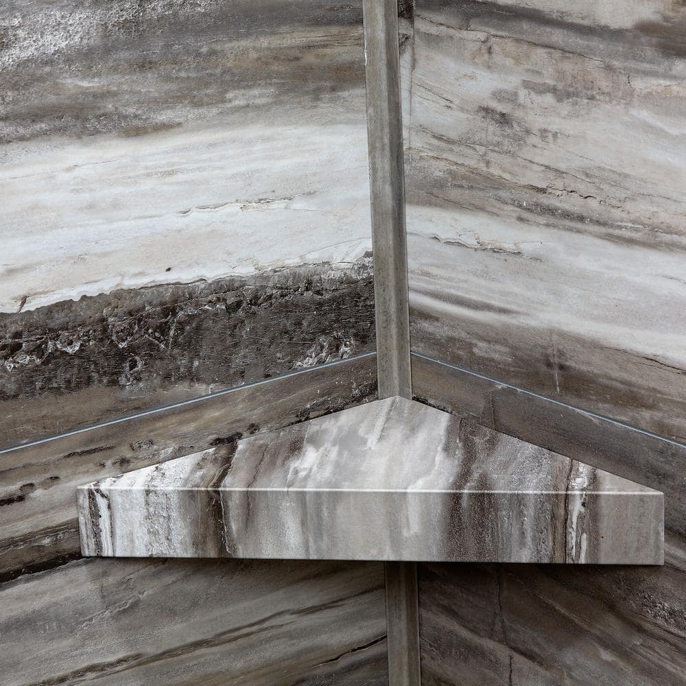 Louvre Granite 30" x 60" x 78" Vinyl Shower Surround