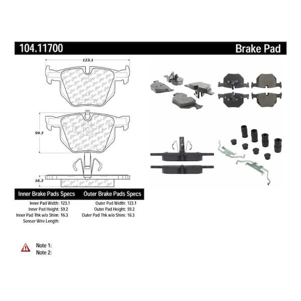 Centric Parts Disc Brake Pad Set