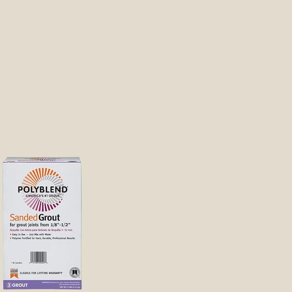 Custom Building Products Polyblend #11 Snow White 7 lb. Sanded Grout