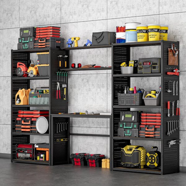 FLEXIMOUNTS Heavy-Duty Steel Garage Complete Storage System with