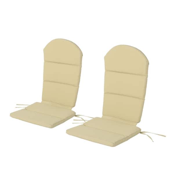 Noble House Malibu Khaki Outdoor Patio Adirondack Chair Cushion (2-Pack)