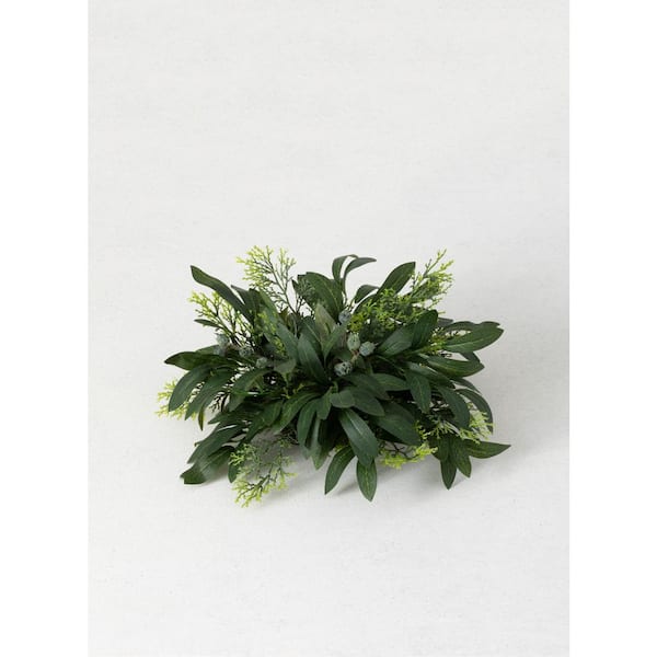 SULLIVANS 4 in. Artificial Green Olive and Berry Orb