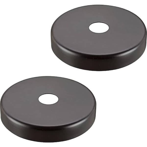 Unbranded 5-1/8 in. Dia and 1 in. Center Hole, Oil Rubbed Bronze Finish, Chandelier Fixture Canopy Kit, 2 Pack.