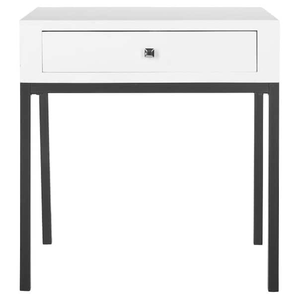 SAFAVIEH Adena White Storage End Table