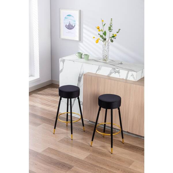 black velvet breakfast bar stools